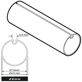 71301128 / Aluminum Tube - 28mm