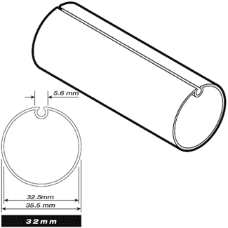 71301232 / Aluminum Tube - 32mm